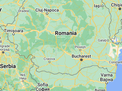 Map showing location of Valea Danului (45.18333, 24.65)