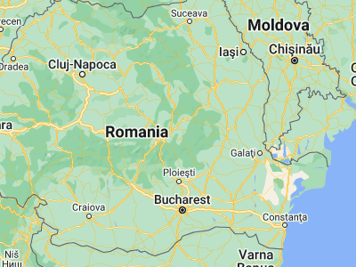 Map showing location of Valea Mare (45.76667, 26)