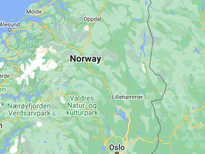 Map showing location of Vålebrua (61.52965, 10.13889)