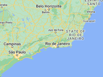 Map showing location of Valença (-22.24556, -43.70028)