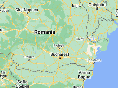 Map showing location of Vălenii de Munte (45.18333, 26.03333)