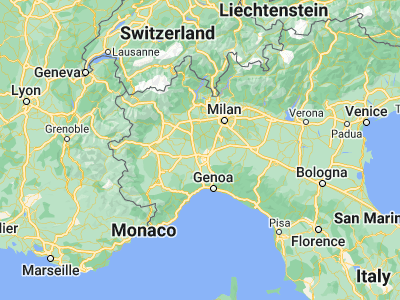 Map showing location of Valenza (45.01406, 8.64144)