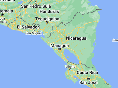 Map showing location of Valle San Francisco (12.51667, -86.28333)