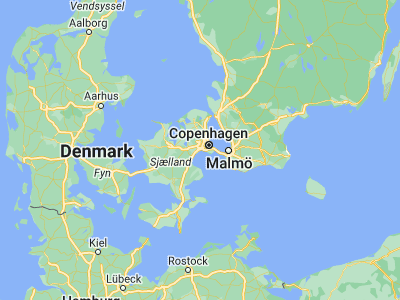 Map showing location of Vallensbæk (55.63333, 12.36667)