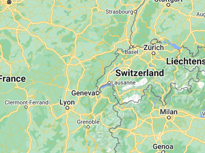Map showing location of Vallorbe (46.71256, 6.37894)