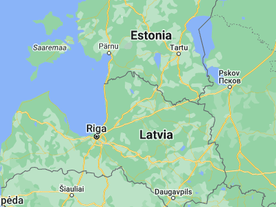 Map showing location of Valmiera (57.54108, 25.42751)