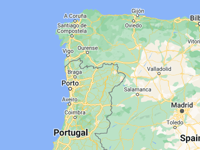 Map showing location of Valpaços (41.60746, -7.31088)
