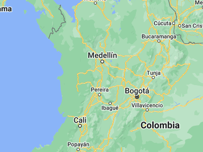 Map showing location of Valparaíso (5.615, -75.62422)