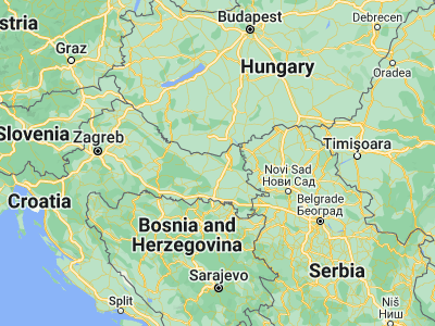 Map showing location of Valpovo (45.66083, 18.41861)