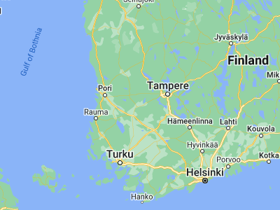Map showing location of Vammala (61.33333, 22.9)