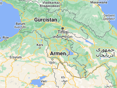 Map showing location of Vanadzor (40.80456, 44.4939)