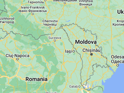 Map showing location of Vânători (47.38333, 26.76667)
