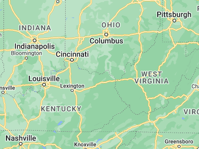 Map showing location of Vanceburg (38.59924, -83.3188)