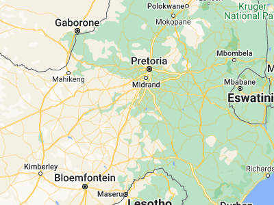 Map showing location of Vanderbijlpark (-26.71171, 27.83795)