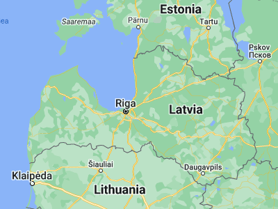 Map showing location of Vangaži (57.09361, 24.54861)