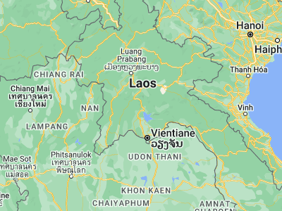 Map showing location of Vangviang (18.9235, 102.44784)