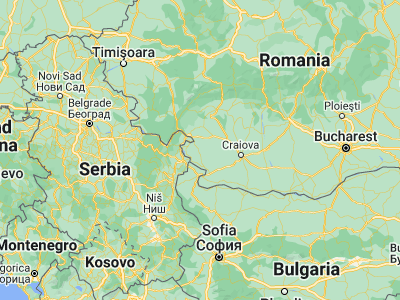 Map showing location of Vânju-Mare (44.42528, 22.86972)