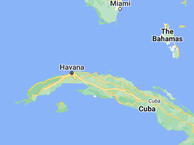 Map showing location of Varadero (23.15361, -81.25139)