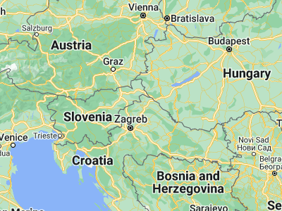 Map showing location of Varaždin (46.30444, 16.33778)