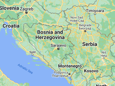 Map showing location of Vareš (44.16444, 18.32833)