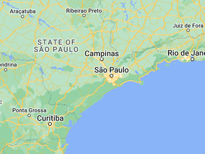 Map showing location of Vargem Grande Paulista (-23.60333, -47.02639)