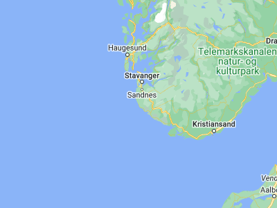 Map showing location of Varhaug (58.61471, 5.64571)