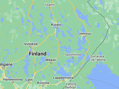 Map showing location of Varkaus (62.31533, 27.873)