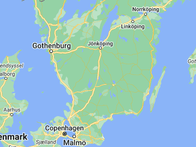 Map showing location of Värnamo (57.18604, 14.04001)