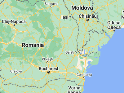 Map showing location of Vârteşcoiu (45.73333, 27.08333)