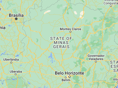 Map showing location of Várzea da Palma (-17.59806, -44.73083)