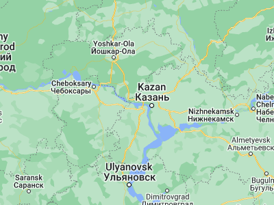 Map showing location of Vasil’yevo (55.83596, 48.6582)
