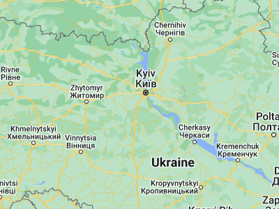 Map showing location of Vasyl’kiv (50.18692, 30.31346)