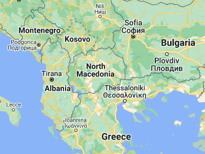 Map showing location of Vataša (41.41694, 22.01889)
