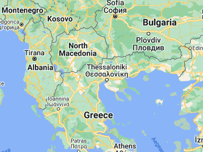 Map showing location of Vathýlakkos (40.76944, 22.70167)