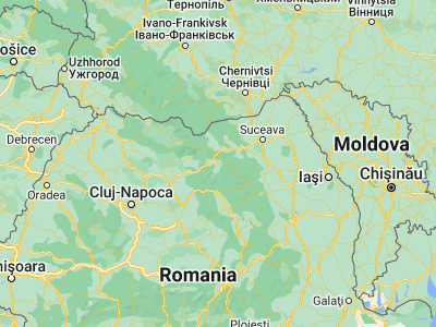 Map showing location of Vatra Dornei (47.35, 25.36667)