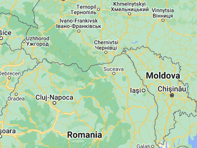 Map showing location of Vatra Moldoviţei (47.65, 25.56667)