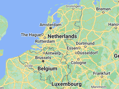 Map showing location of Veghel (51.61667, 5.54861)