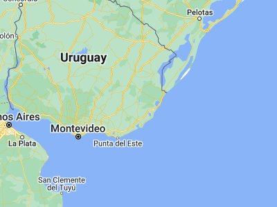 Map showing location of Velázquez (-34.03333, -54.28333)
