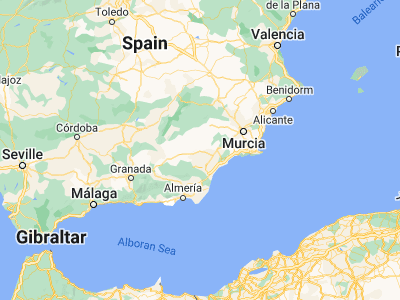 Map showing location of Velez Blanco (37.69178, -2.09587)