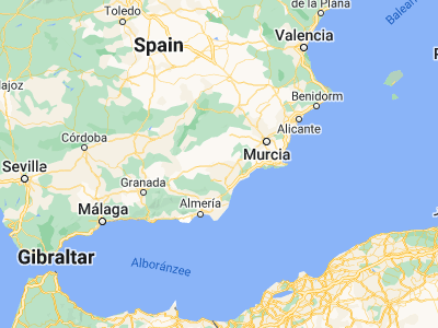 Map showing location of Velez Rubio (37.64844, -2.07686)