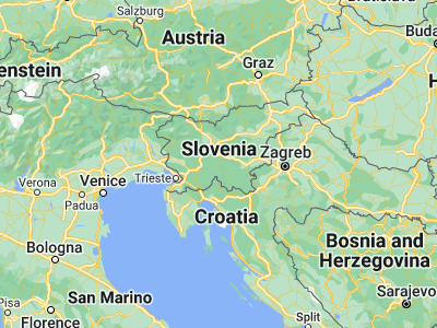 Map showing location of Velike Lašče (45.83222, 14.63639)