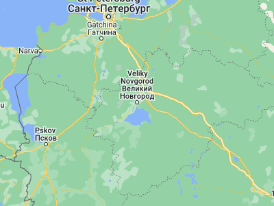 Map showing location of Velikiy Novgorod (58.51667, 31.28333)