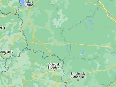 Map showing location of Velikiye Luki (56.34, 30.54517)