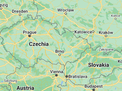 Map showing location of Velké Opatovice (49.61237, 16.67947)