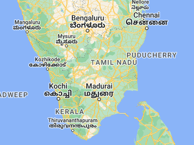Map showing location of Velur (11.10825, 78.00113)