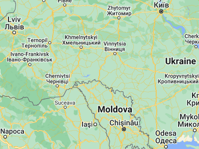 Map showing location of Vendychany (48.61176, 27.79324)