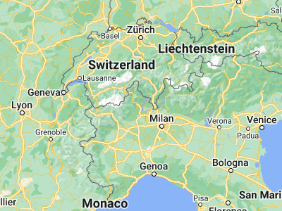 Map showing location of Verbania (45.92136, 8.55183)