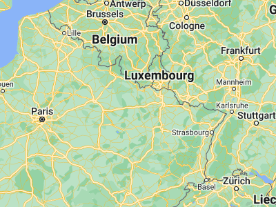 Map showing location of Verdun (49.16667, 5.38333)
