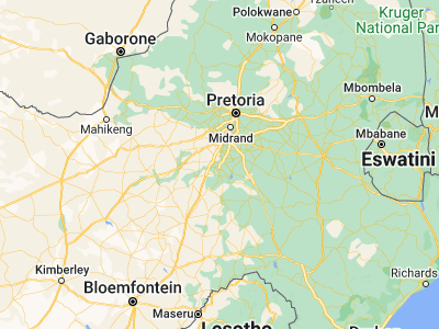 Map showing location of Vereeniging (-26.67313, 27.92615)