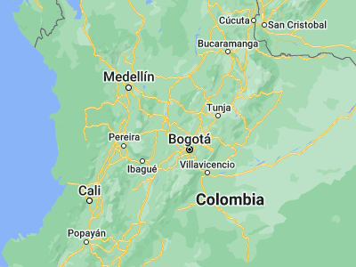 Map showing location of Vergara (5.11841, -74.34549)